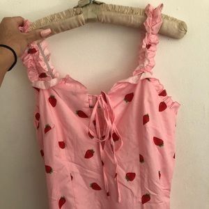 pink strawberry dress